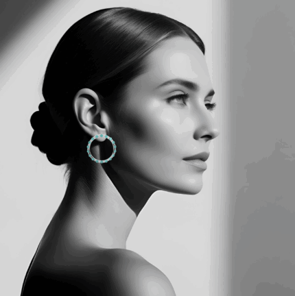 Boucles d'oreilles créoles Nova