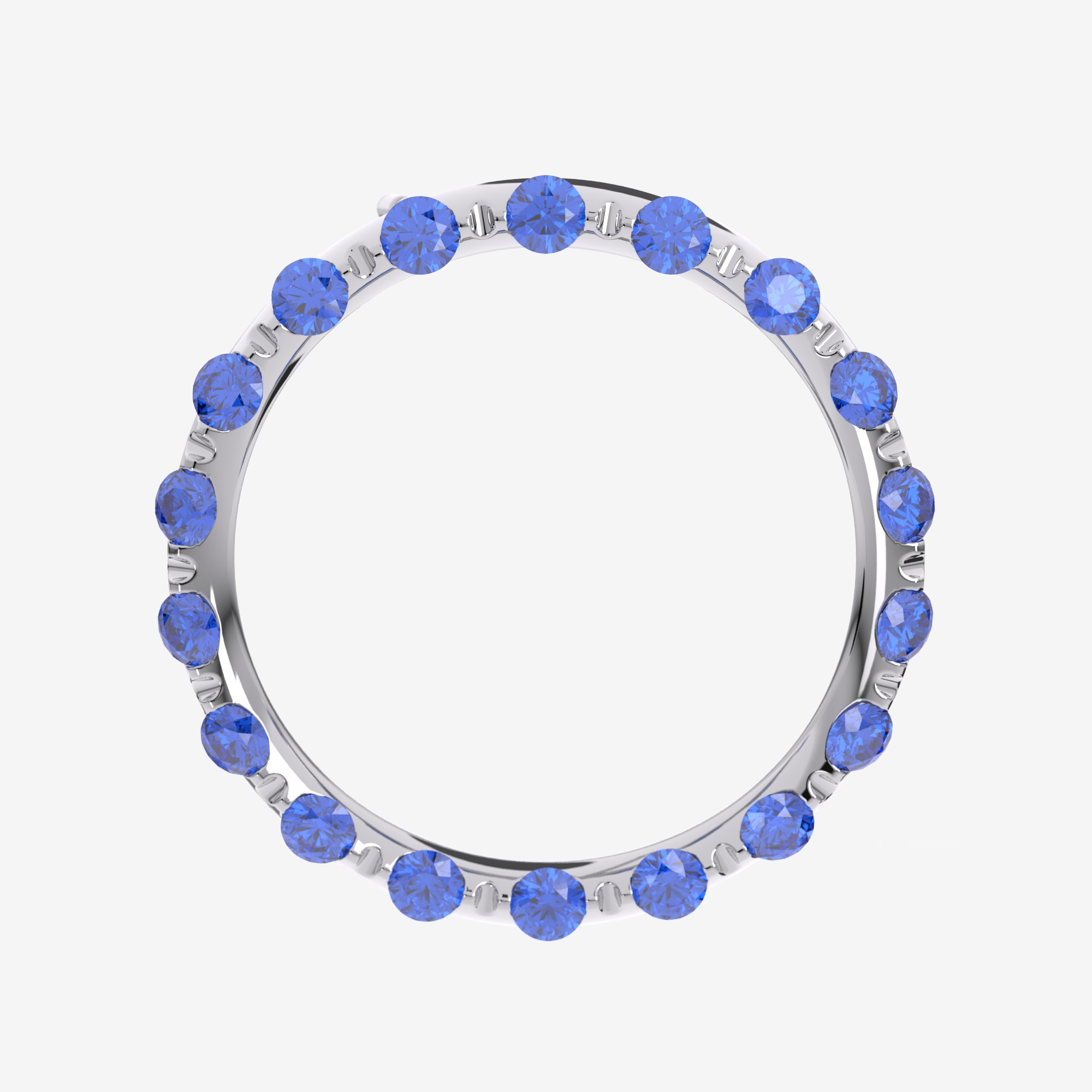 2025 Créole PM Or blanc saphir (2) Nova Bleuet – Image 1